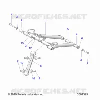 SUSPENSION, FRONT TORQUE ARM