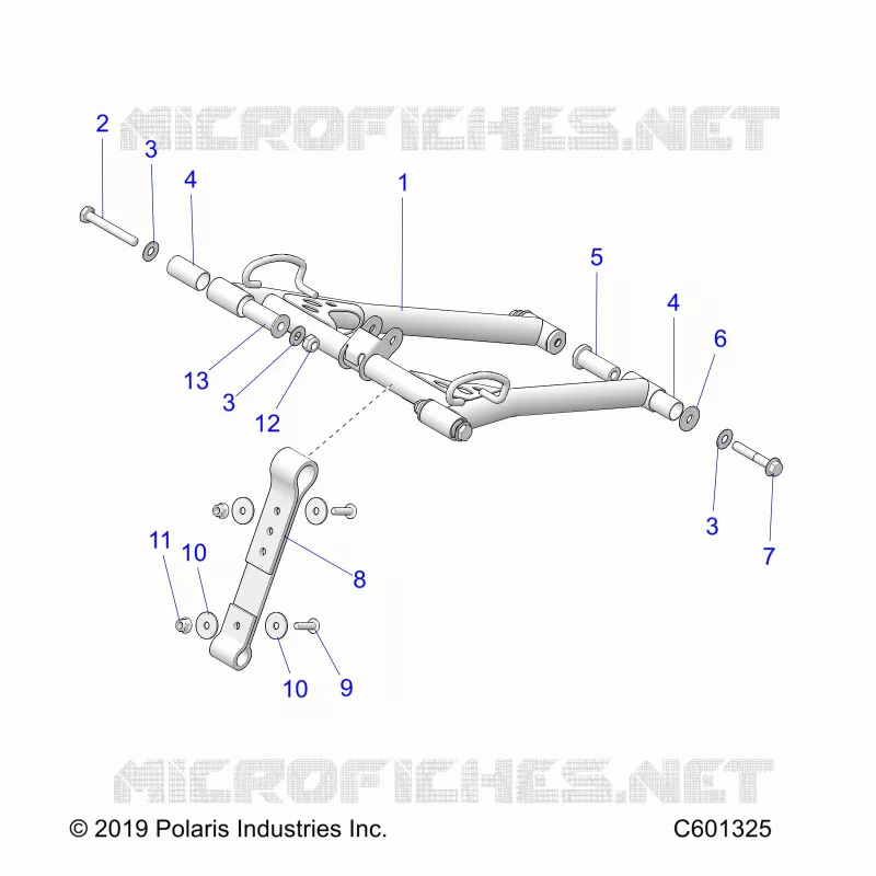 SUSPENSION, FRONT TORQUE ARM
