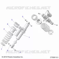 SUSPENSION, REAR SHOCK MOUNTING