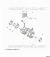 ENGINE, PISTON AND CRANKSHAFT