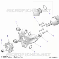 SUSPENSION, REAR CARRIER AND HUB