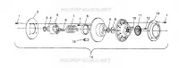 DRIVEN CLUTCH XLT RMK 0960956, XLT SKS 0960556 AND EUROPEAN XLT SKS E960556 (4931813181C004)