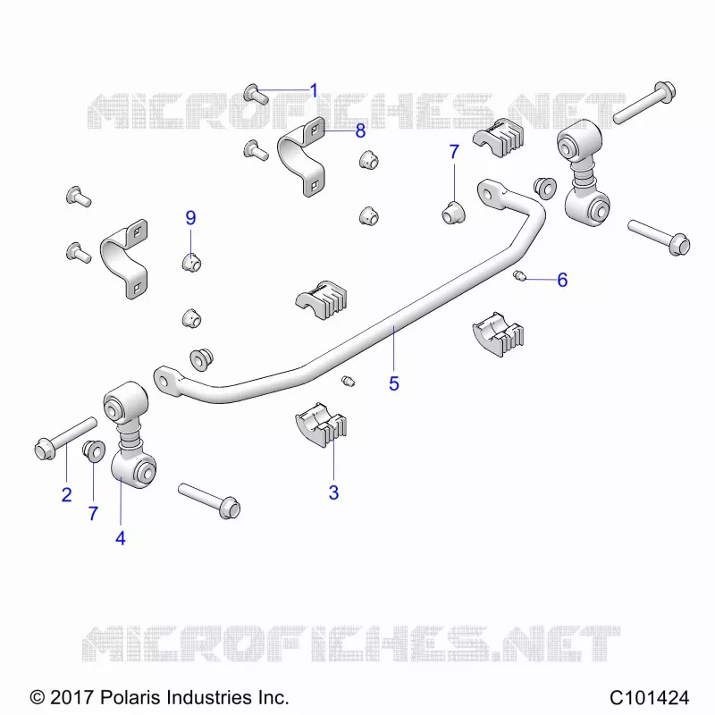 SUSPENSION, STABILIZER BAR, FRONT