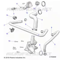 ENGINE, WATERPUMP AND BYPASS