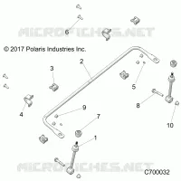 SUSPENSION, FRONT STABILIZER BAR