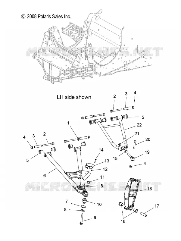 FRONT FRONT WISHBONES