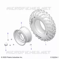 WHEELS, FRONT TIRE