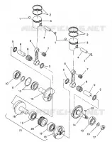 PISTON   CRANKSHAFT SPORT / 0930443 (4922942294028A)