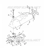SEAT/GAS TANK ASSEMBLY 500 SP/500 SKS (4921262126003A)