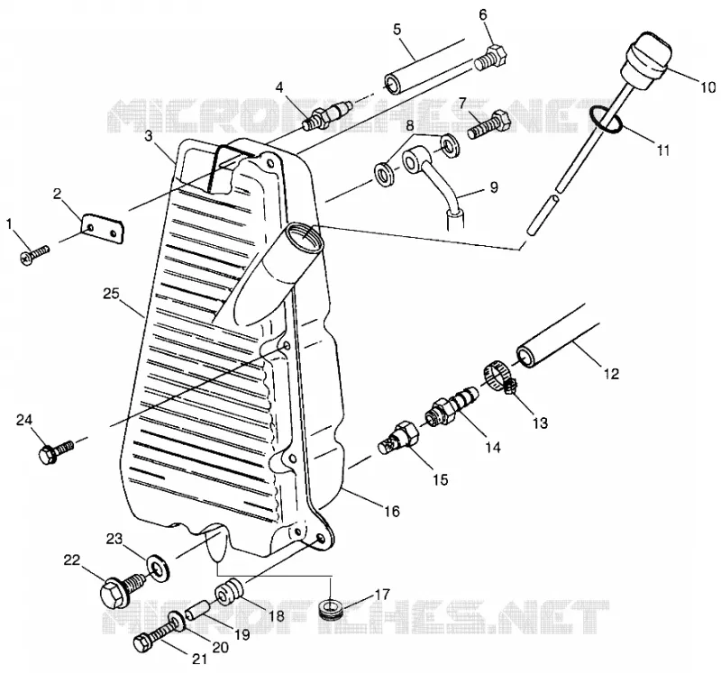 OIL TANK  SCRAMBLER 500 W97BC50A (4943074307A014)