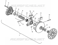 DRIVE CLUTCH ASSEMBLY 440 XCR SP 0941660 (4927082708023A)