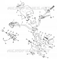 HANDLEBAR   HEADLIGHT POD XPLORER 400L W98CC38C (4945414541B011)