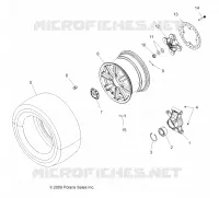 WHEELS, REAR AND HUB