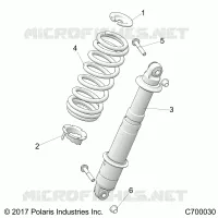SUSPENSION, REAR SHOCK MOUNTING