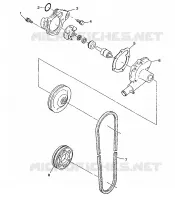 WATER PUMP 500 INDY 0982764(A)(B) AND EUROPEAN 500 INDY E982764A (4942104210C010)