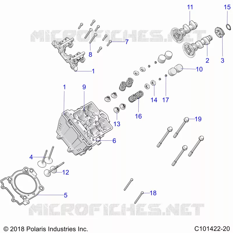 ENGINE, CYLINDER HEAD, CAMS AND VALVES