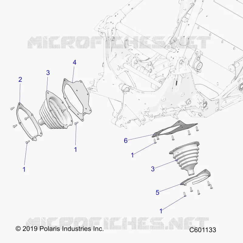 CHASSIS, TIE ROD BOOT ASM.