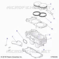 CYLINDER AND PISTON