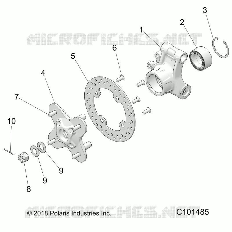 REAR SUSPENSION HUB AND BEARING CARRIER