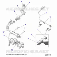 FUEL SYSTEM, RAIL, LINES AND THROTTLE BODY