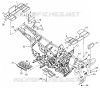 BUMPER / RACKS MOUNTING MAGNUM 4X4 W97AC42A, SWEDISH MAGNUM 4X4 S97AC42E AND N (4940834083A007)