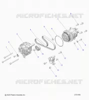 ENGINE, ALTERNATOR AND COMPRESSOR