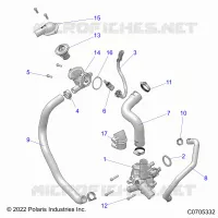 ENGINE, WATERPUMP AND BYPASS