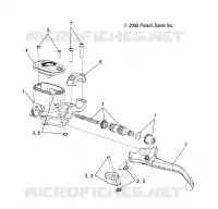 FRONT BRAKE BRAKE LEVER AND MASTER CYLINDER