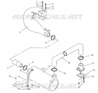 EXHAUST SYSTEM SLT 750 B954170 (4930563056B005)