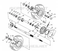 REAR WHEEL DRIVE XPRESS 300 W969530 AND XPRESS 400 W969540 (4935923592C011)