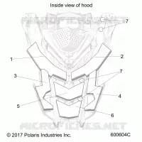 HOOD FOAM/FIBER