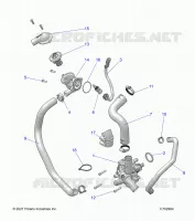 ENGINE, WATERPUMP AND BYPASS