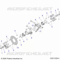 REAR SUSPENSION HUBS, CARRIER AND BRAKE DISC