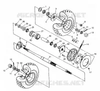 REAR WHEEL DRIVE SCRAMBLER W967840 (4935823582C005)