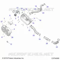 DRIVE TRAIN, CLUTCH COVER AND DUCTING