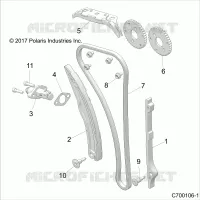 CAM CHAIN AND TENSIONER