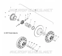 DRIVE TRAIN, SECONDARY CLUTCH