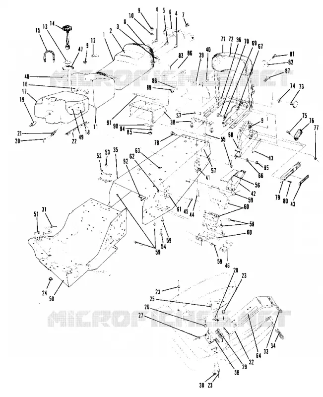 CHASSIS AND SEAT ALL SWEDISH INDY MODELS (4916051605003A)
