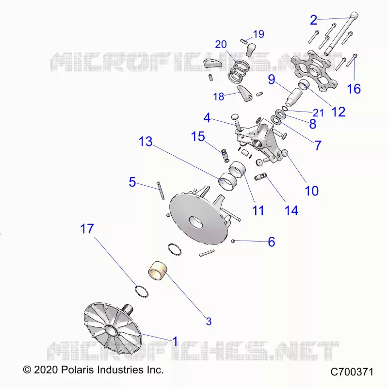 DRIVE TRAIN, PRIMARY CLUTCH