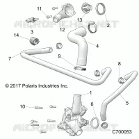 ENGINE, WATERPUMP AND BYPASS