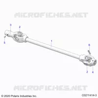 DRIVE TRAIN, FRONT PROP SHAFT