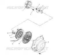 RECOIL STARTER ASSEMBLY STORM 0950782, STORM SKS 0950582,  EURO STORM E9507 (4929012901D004)