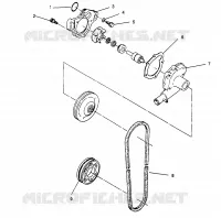 WATER PUMP WIDETRAK LX 0962064 AND EUROPEAN WIDETRAK LX E962064 (4931643164C010)
