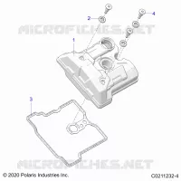 ENGINE, VALVE COVER
