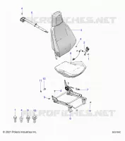 SEAT (DRIVER) AND SEAT BELT MOUNTING -T24AALHB/GB (500199C)