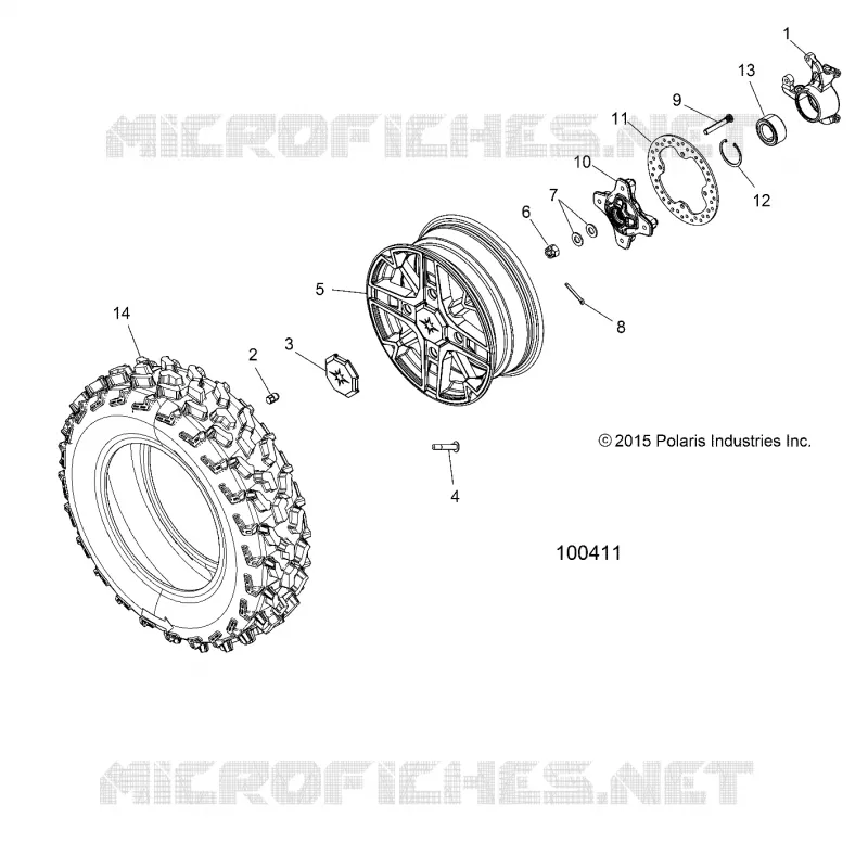 WHEELS, FRONT AND HUB