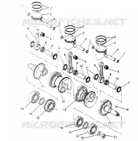 PISTON   CRANKSHAFT STORM 0950782, STORM SKS 0950582,  EURO STORM E950782 (4929012901C013)