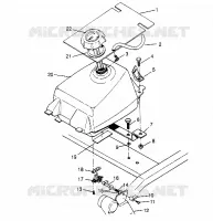 FUEL TANK ASSEMBLY SPORTSMAN 4X4 W948040 (4926842684A011)