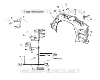 CENTER CONSOLE ELECTRICAL COMPONENTS, AND HARNESSES
