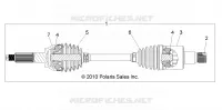 DRIVE TRAIN, REAR HALF SHAFT